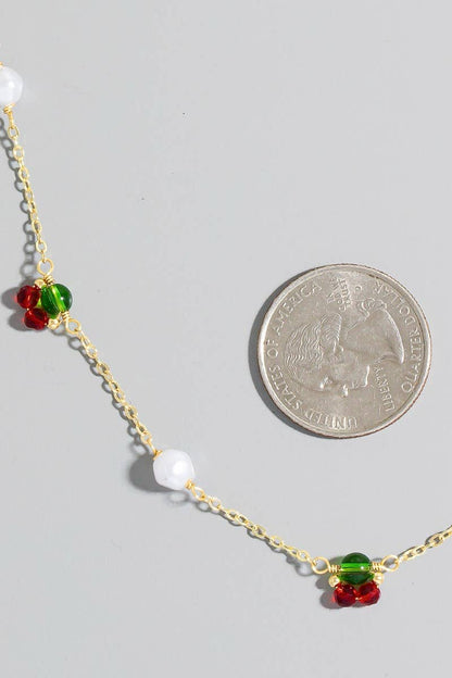 Pearl And Cherry Necklace