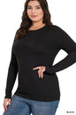 Plus Long Sleeve Under Top | Choose Color