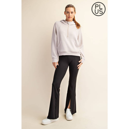 Plus Cozy Luxe Quarter Zip Hoodie