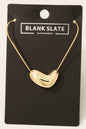 Abstract Heart Pendant Necklace