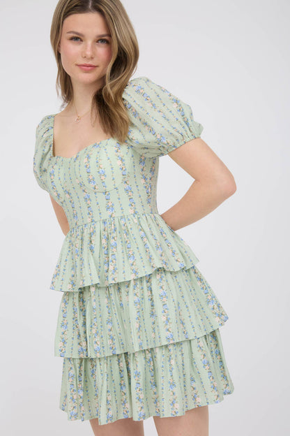 Blossom Tiered Mini Dress