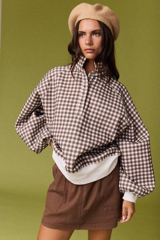 Fireside Gingham Pullover
