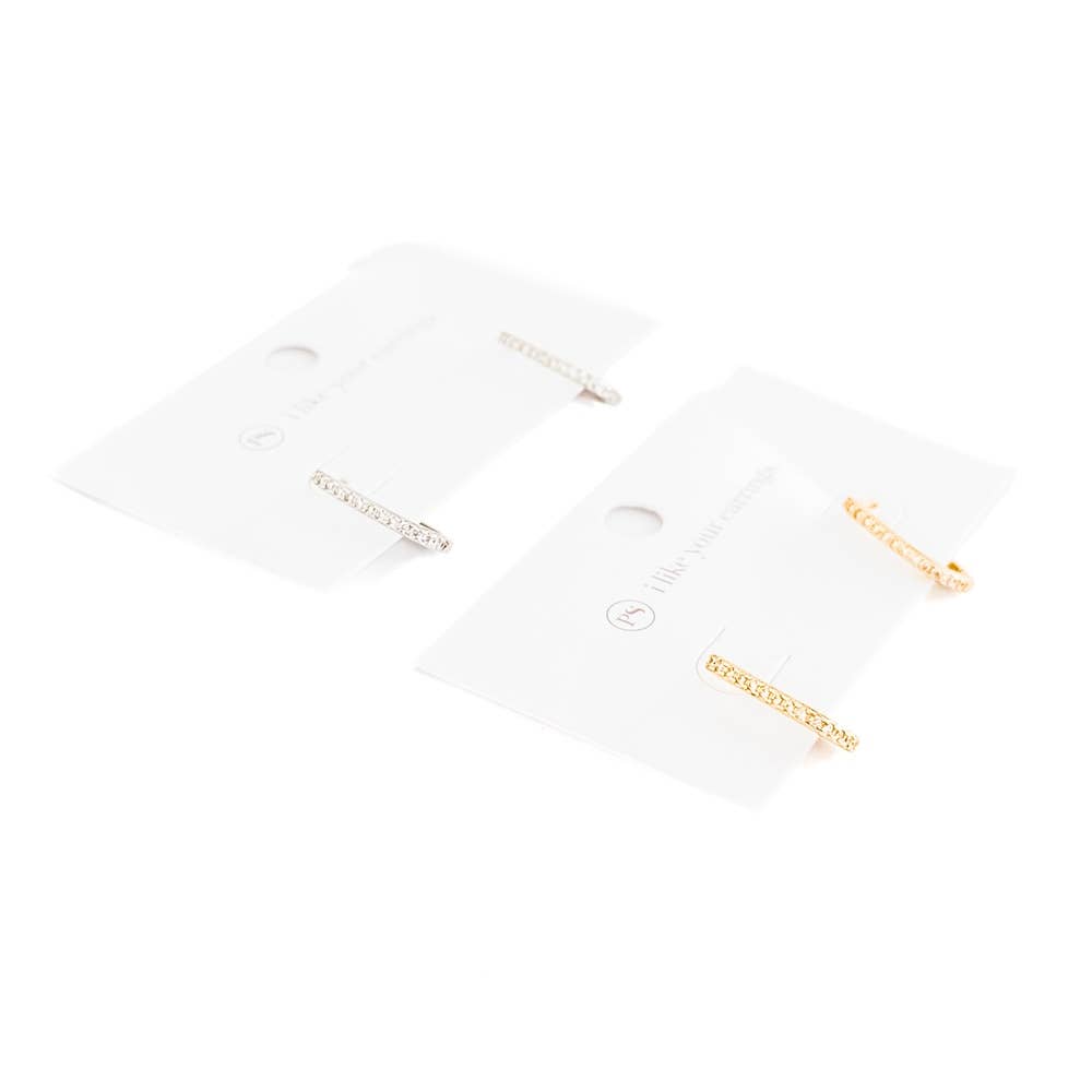 Petra U Hoop Diamond Earrings | WATERPROOF