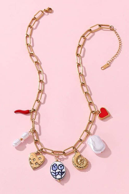 Charm Link Necklace