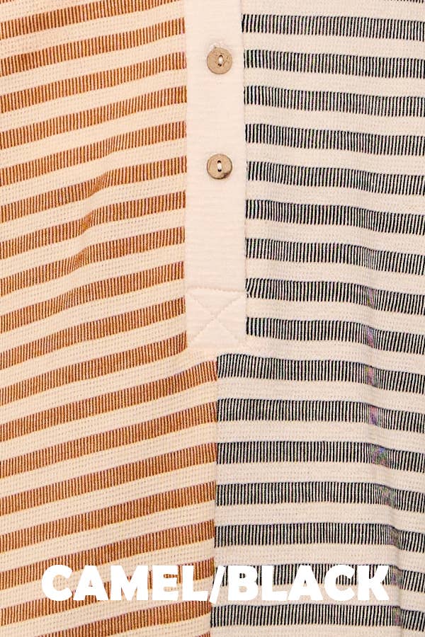 Striped Contrast Romper