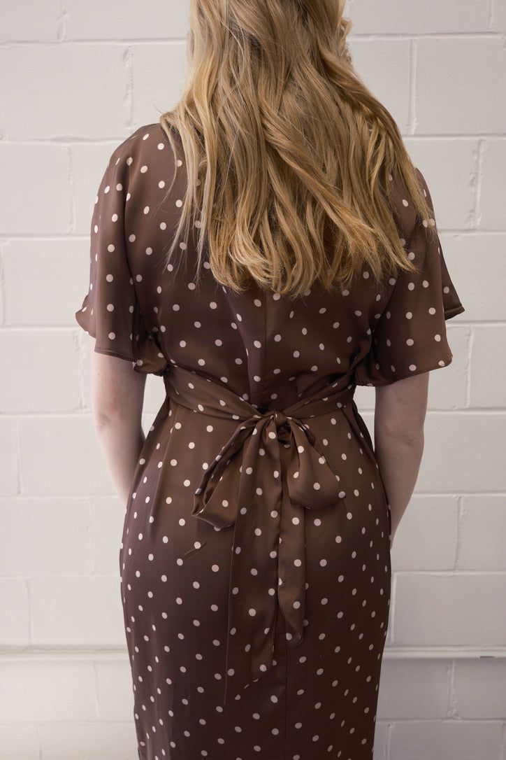 Dot to Dot Midi Dress