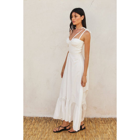 Daisy Tie Maxi Dress