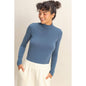 Turtleneck Long Sleeve Fitted Top