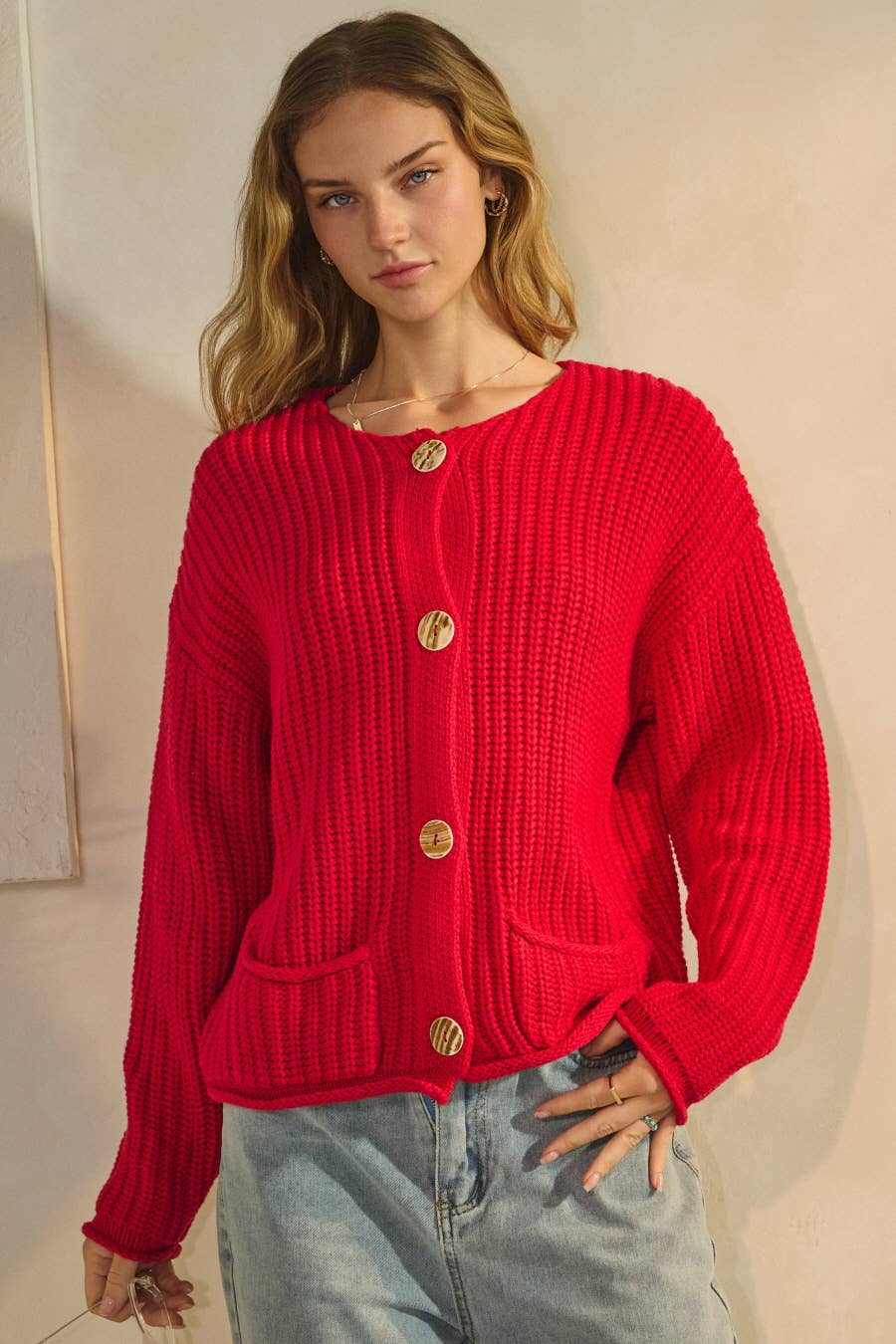 Plus Willow Knit Cardigan