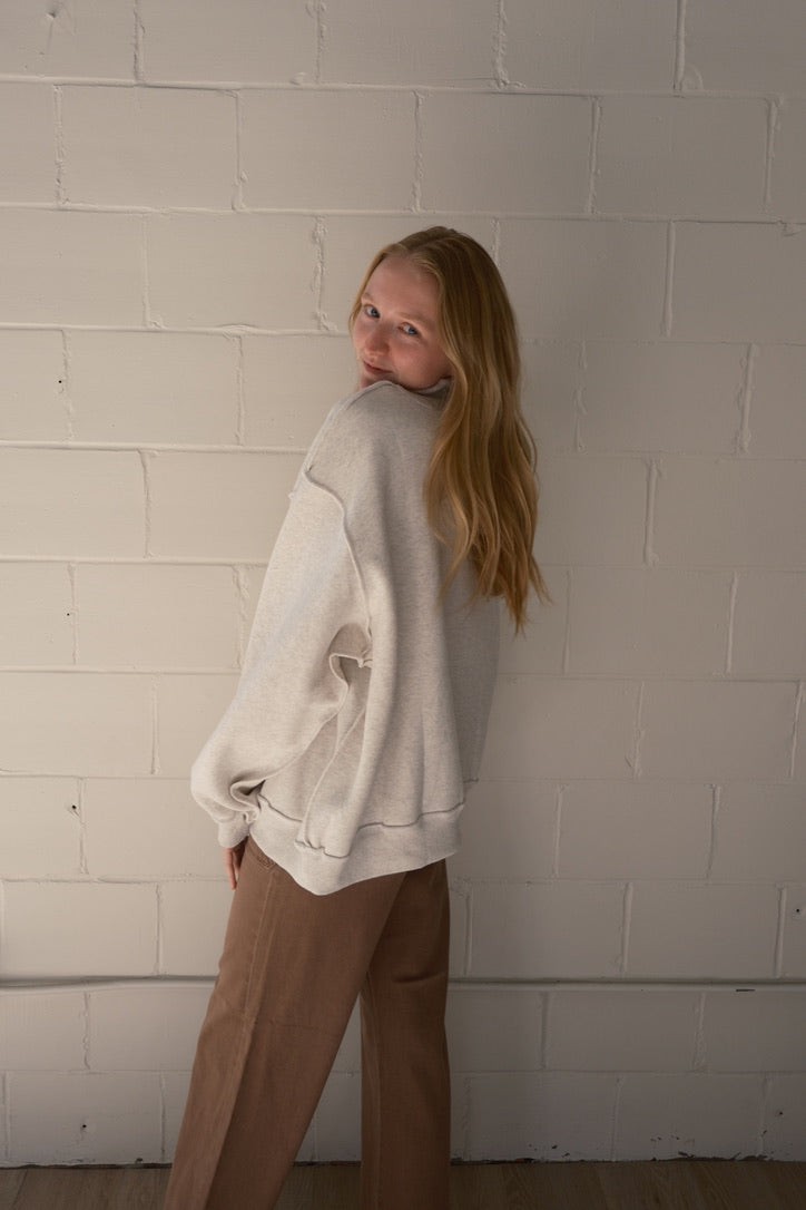 Mallard Embroidered Mockneck Sweatshirt