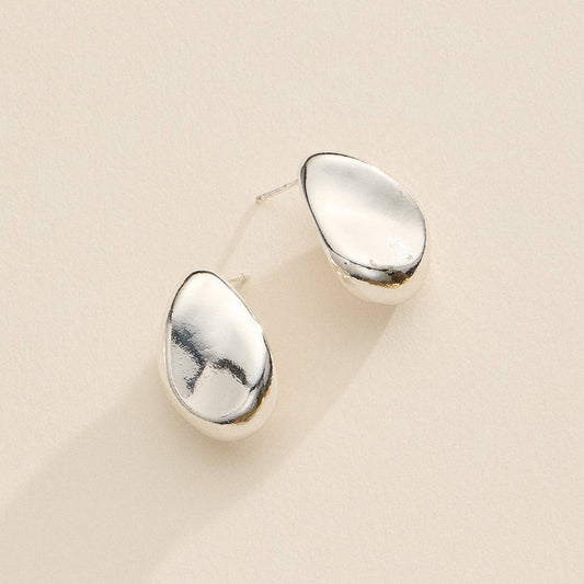 Fluid Form Teardrop Studs