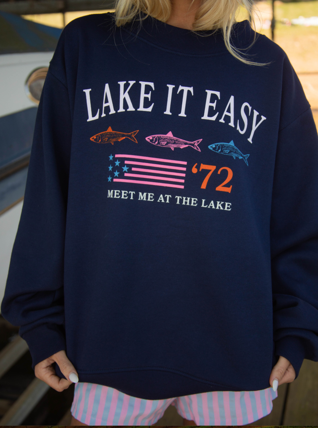 Lake It Easy Mock Neck