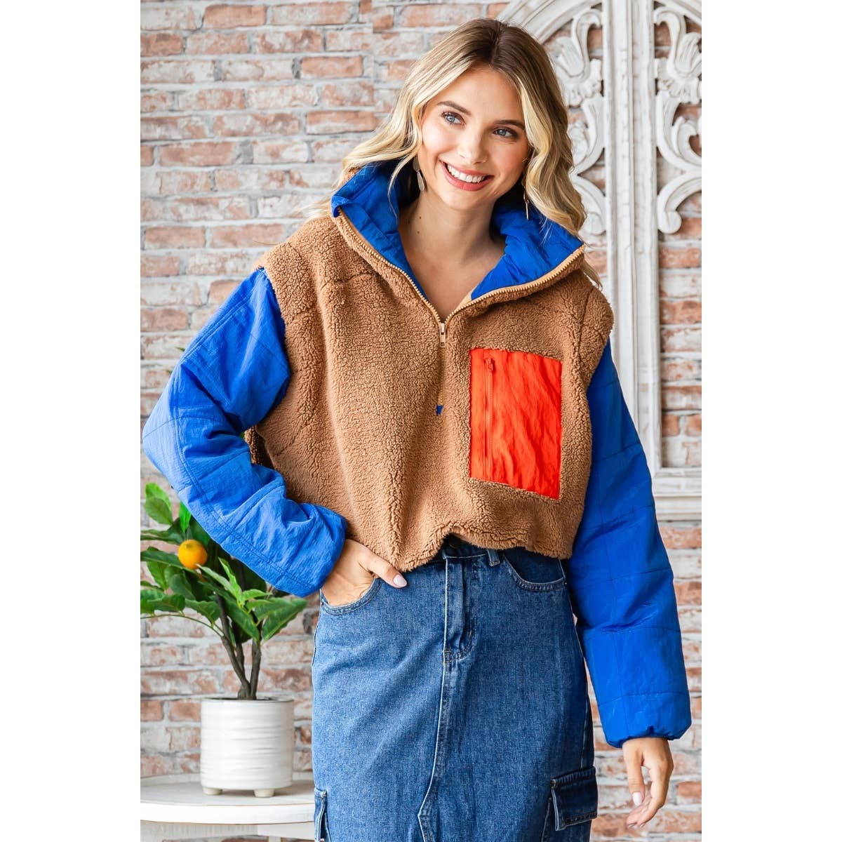 Alpine Quilted Half-Zip Sherpa | Choose Color