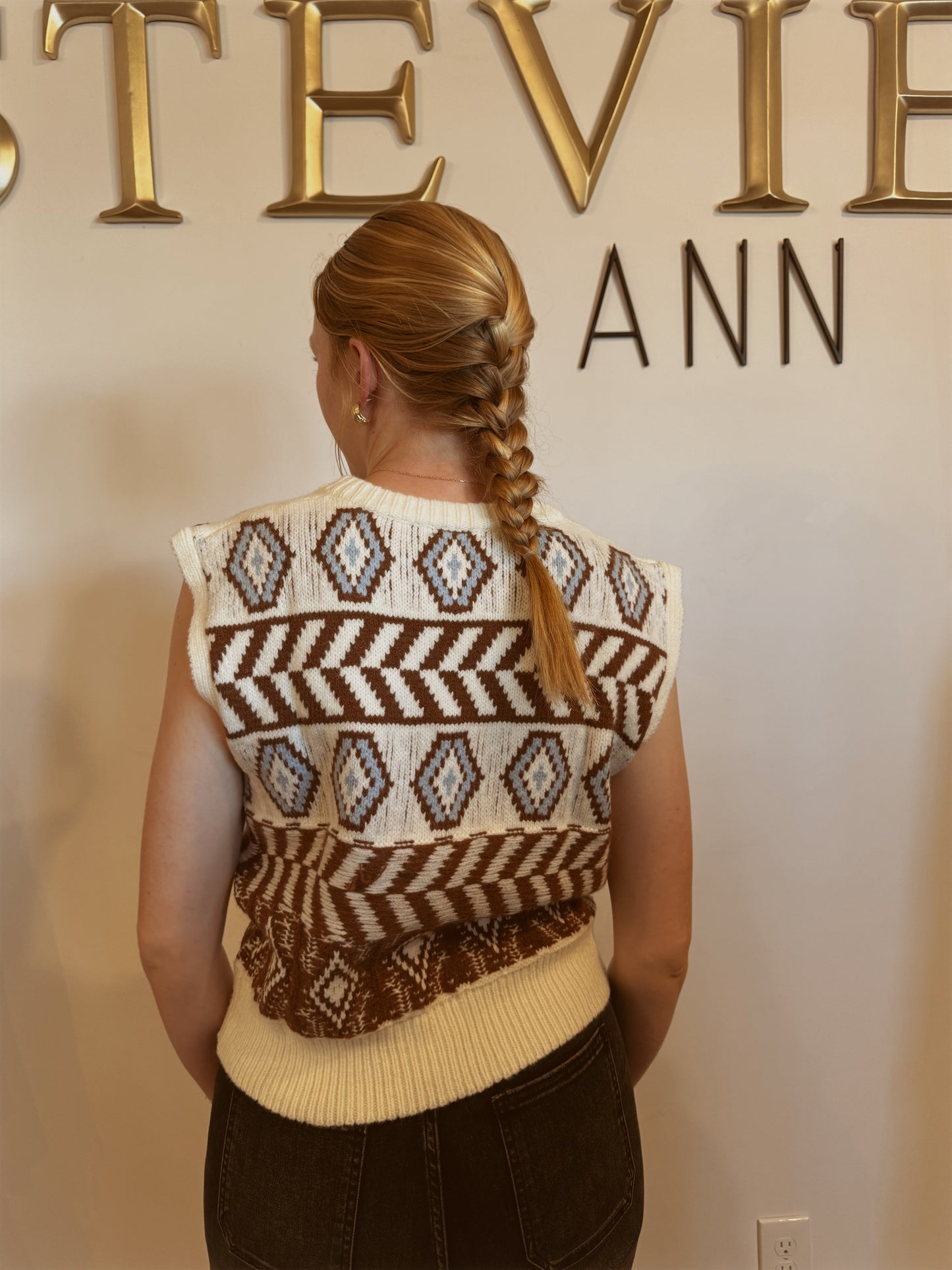 Autumn Sketch Sweater Vest