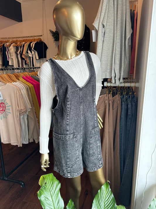Alora Denim Romper | FINAL SALE