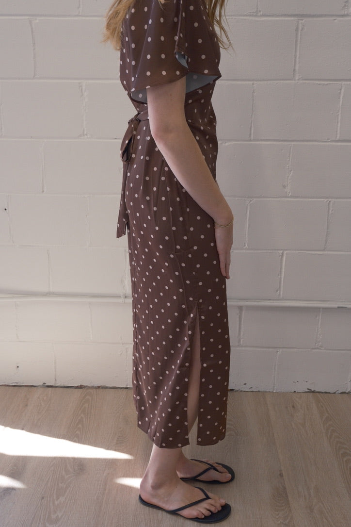 Dot to Dot Midi Dress