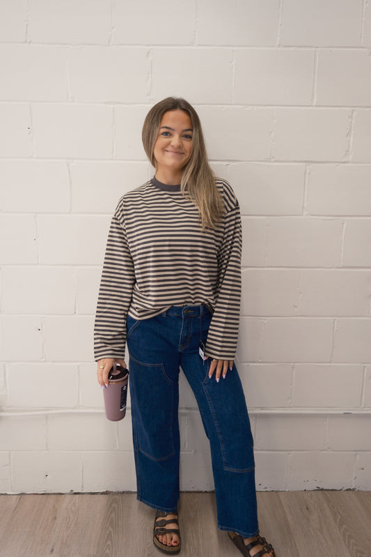 Horizon Striped Long-Sleeve Tee