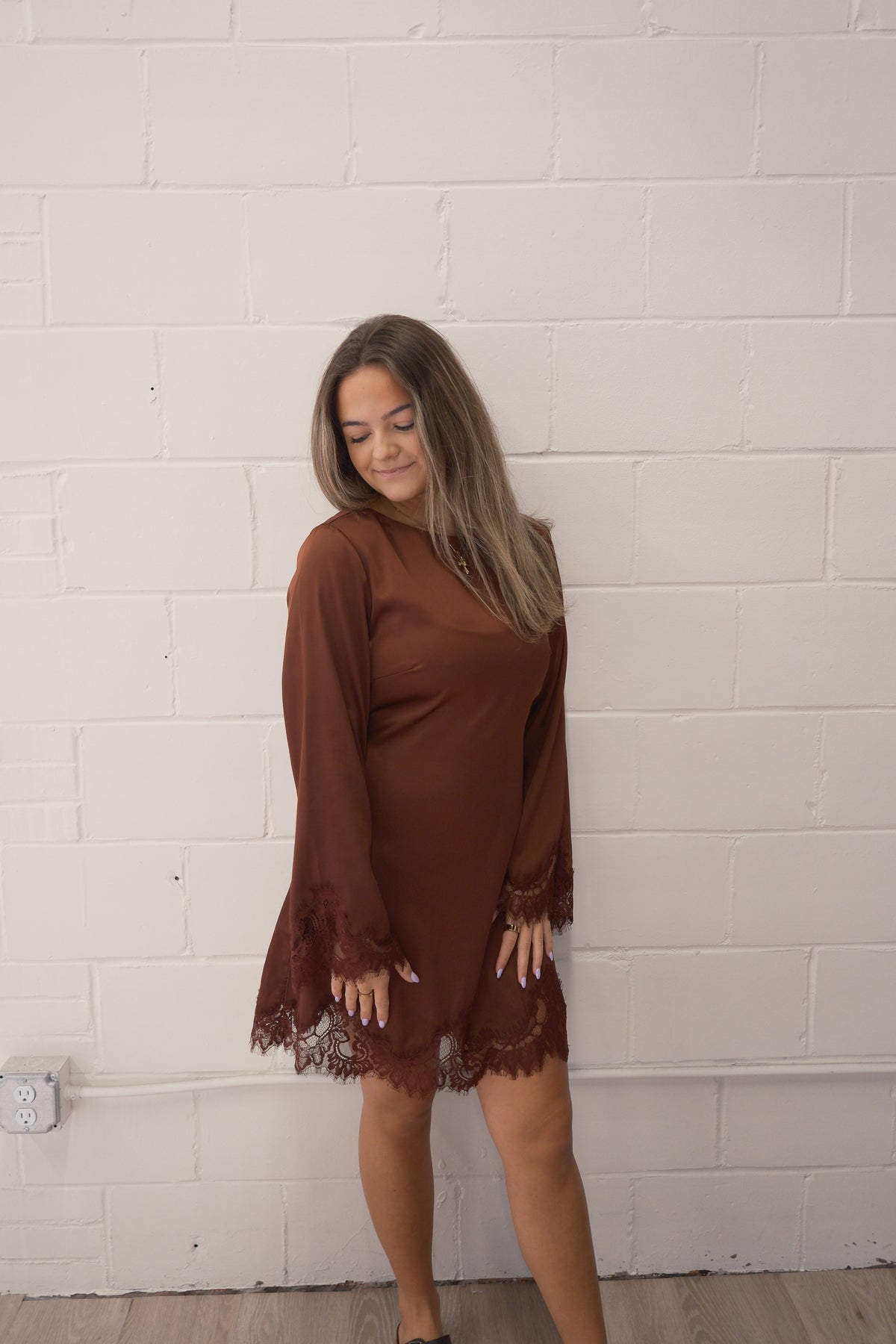 The Romance Satin Mini Dress