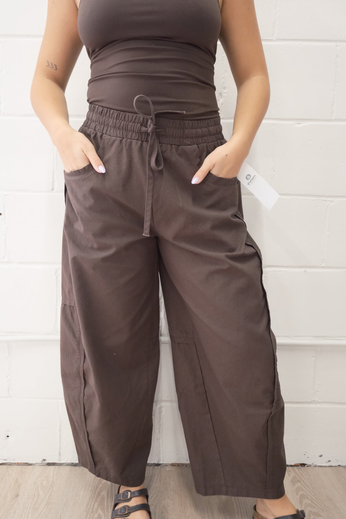 Ember Barrel-Leg Utility Pants