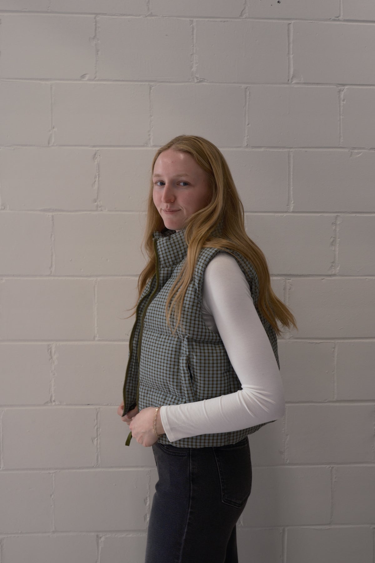 Lennox Check Puffer Vest