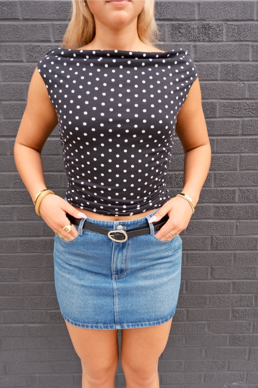 Firecracker Polka Dot Top