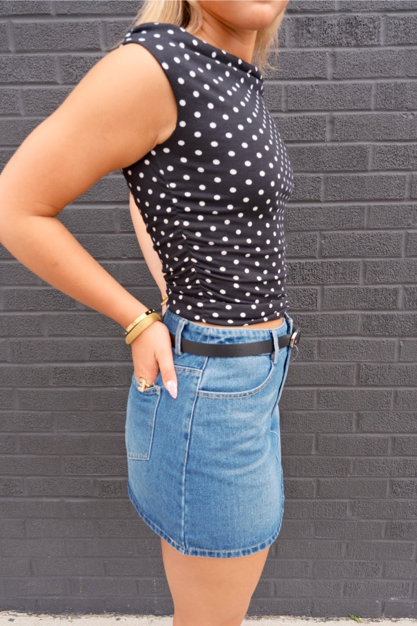 Firecracker Polka Dot Top