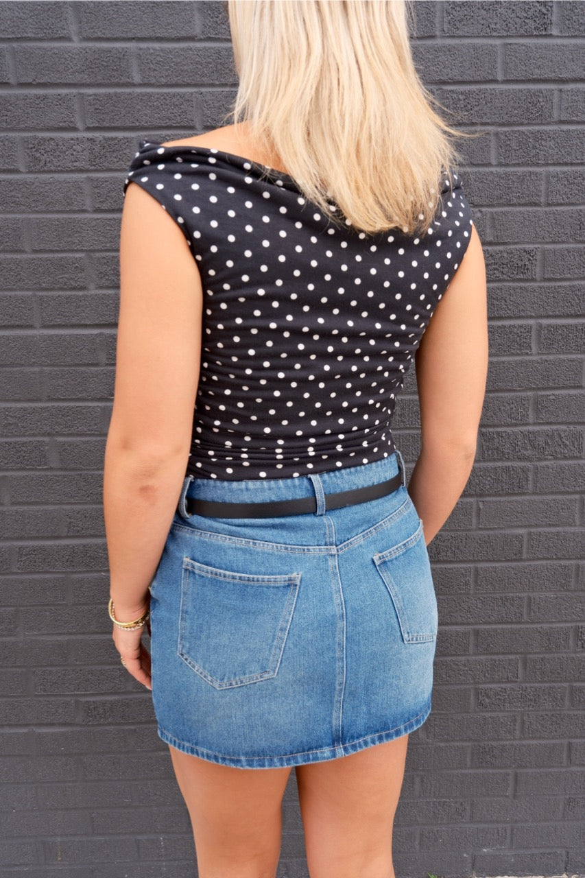 Firecracker Polka Dot Top