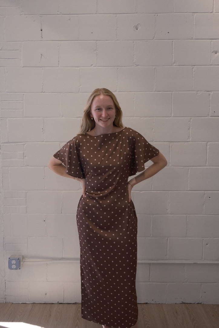 Dot to Dot Midi Dress