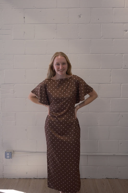 Dot to Dot Midi Dress