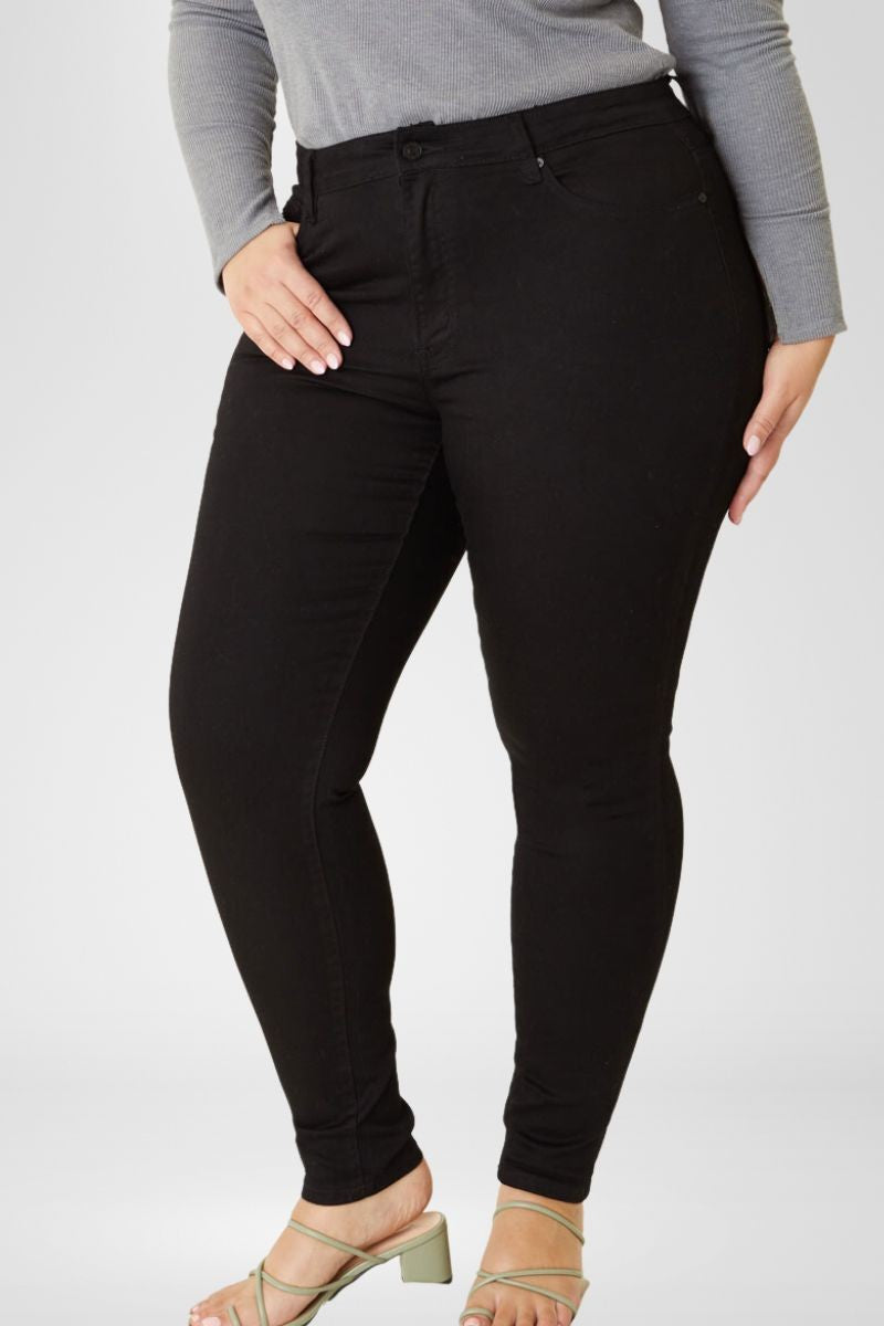 Plus High Rise Skinny Jeans | Black | FINAL SALE