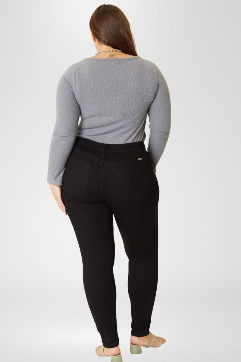 Plus High Rise Skinny Jeans | Black | FINAL SALE