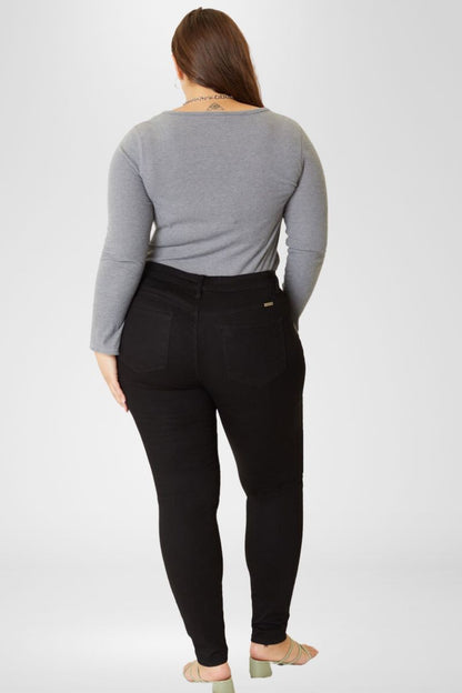 Plus High Rise Skinny Jeans | Black | FINAL SALE