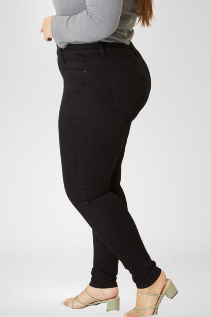 Plus High Rise Skinny Jeans | Black | FINAL SALE