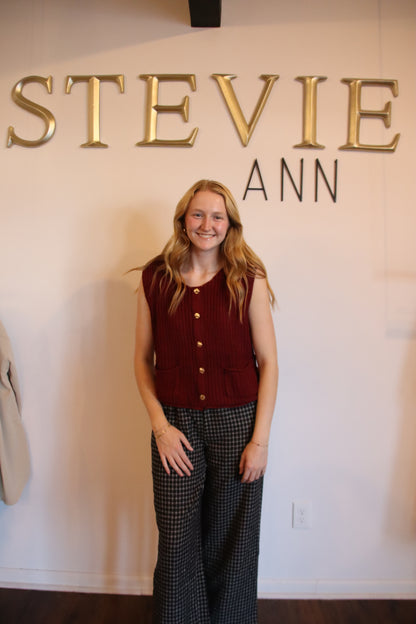 Harvest Edit Knit Sweater Vest