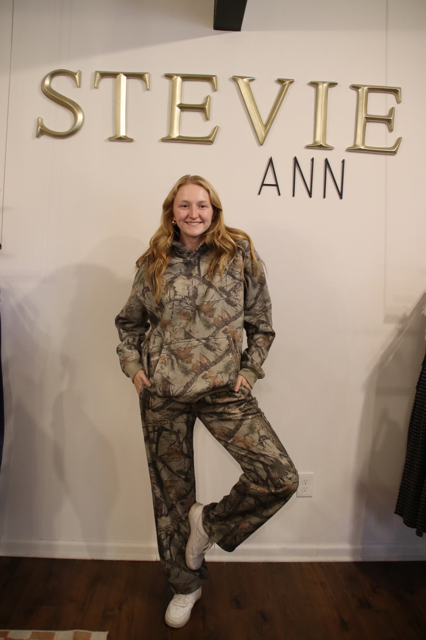 Elk Woodland Camo Fleece Set