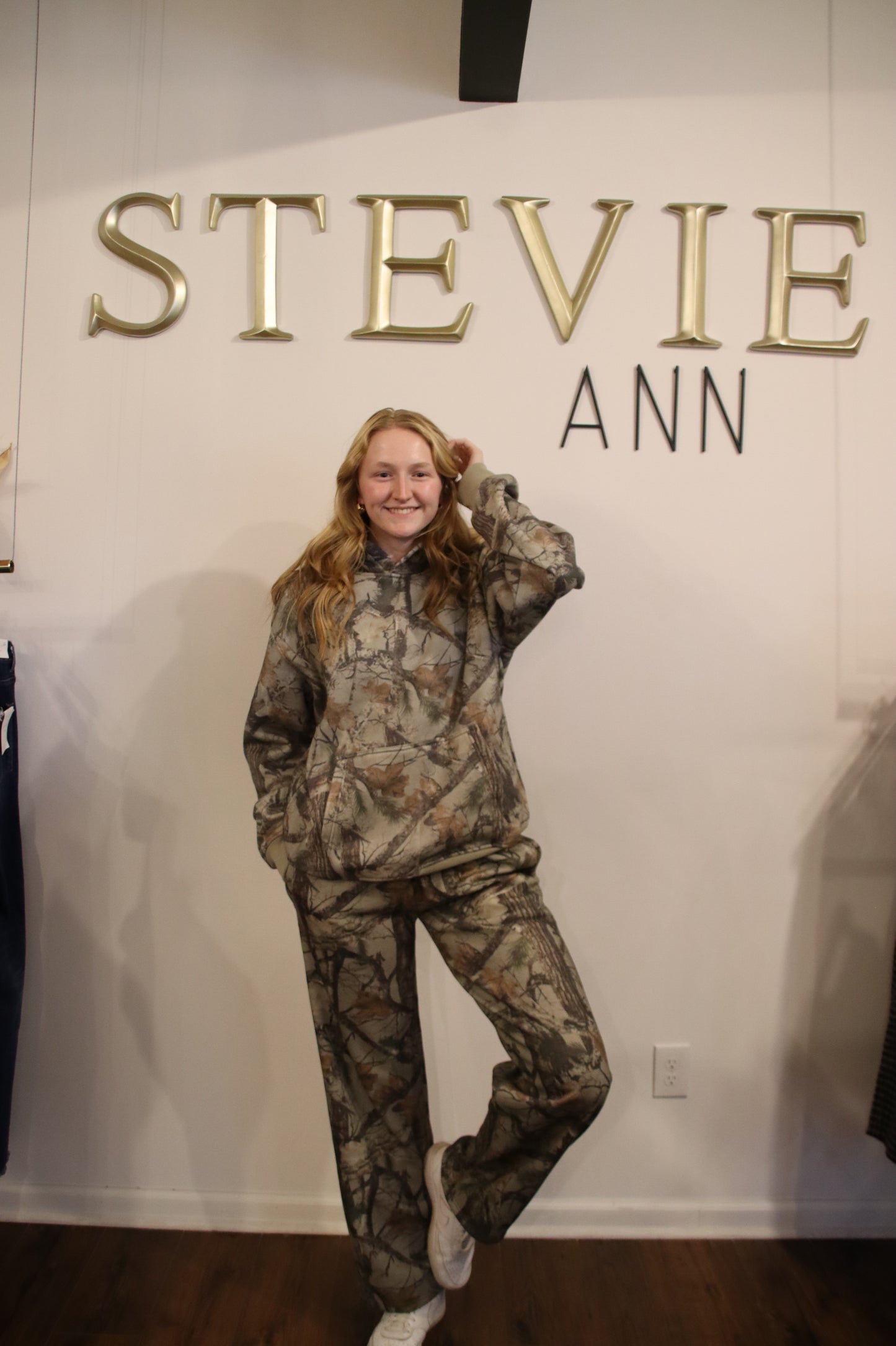 Elk Woodland Camo Fleece Set