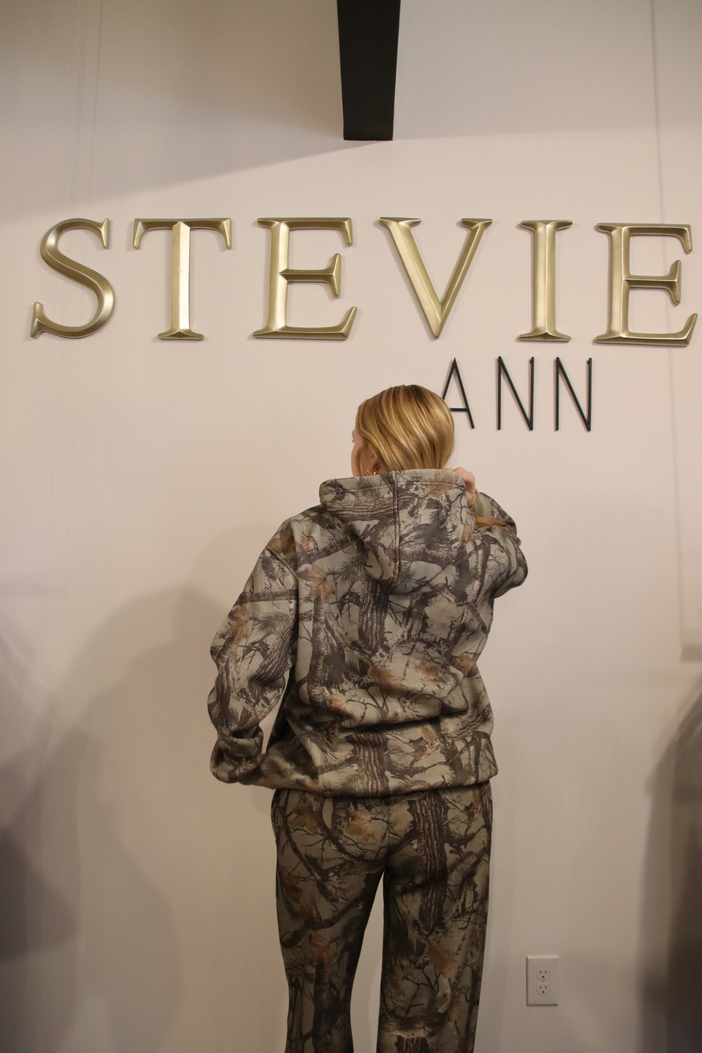 Elk Woodland Camo Fleece Set