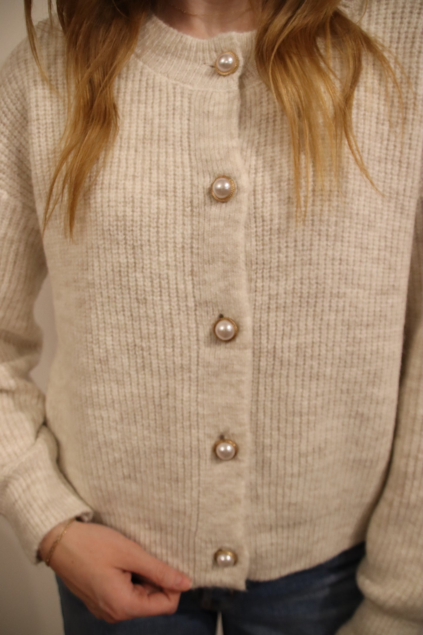 Pearly Classic Button Down Cardigan