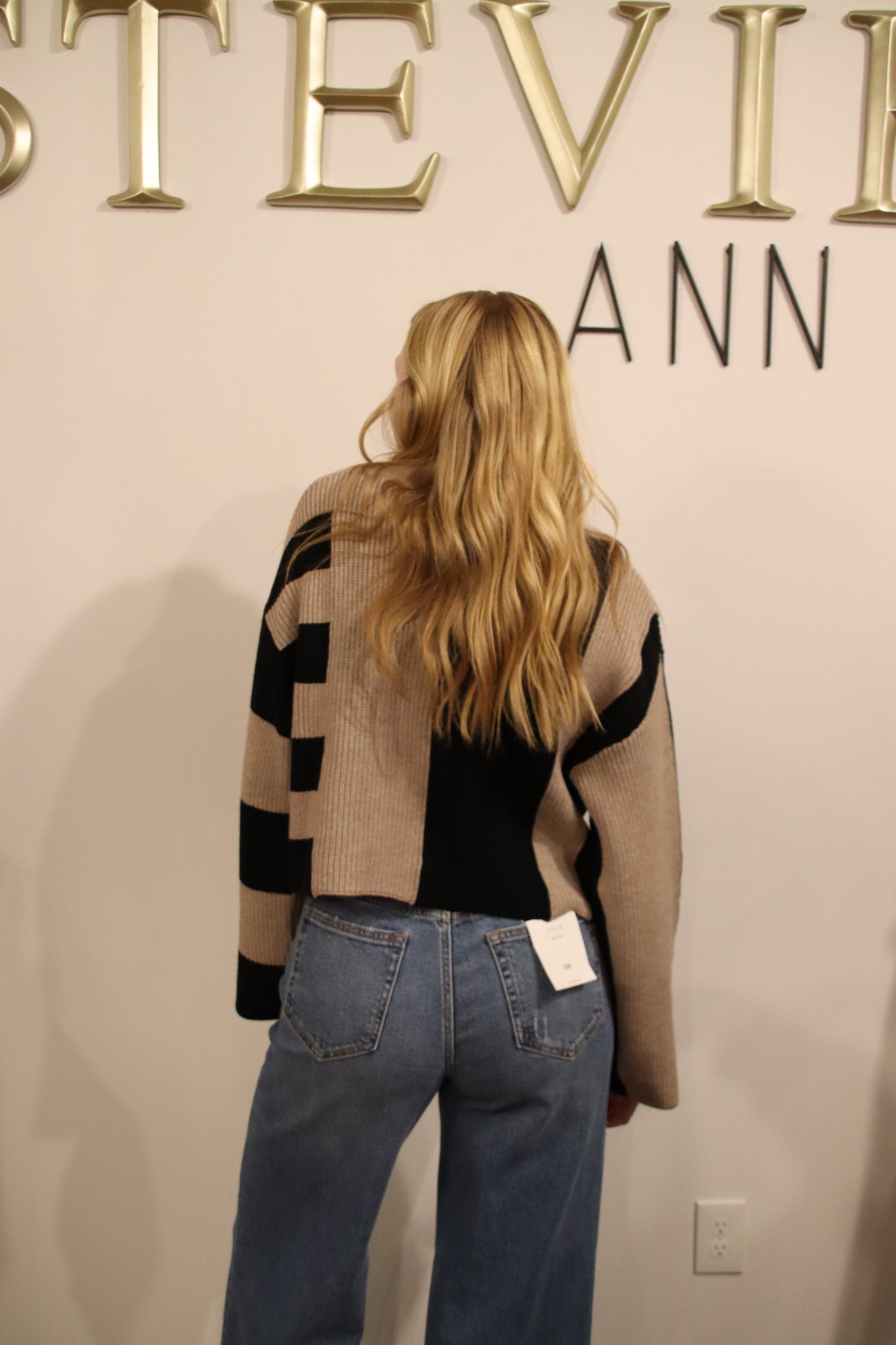 Oat Color-Block Sweater