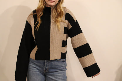 Oat Color-Block Sweater