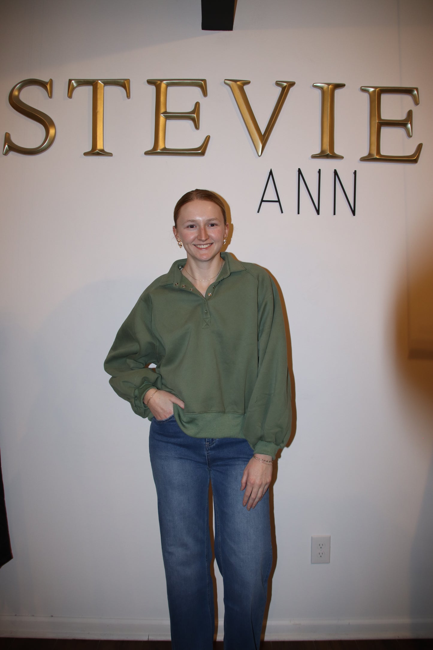 Piper Snap Button Collared Sweater