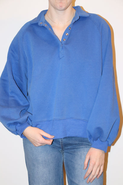 Piper Snap Button Collared Sweater