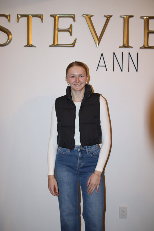 Cropped Puffer Vest