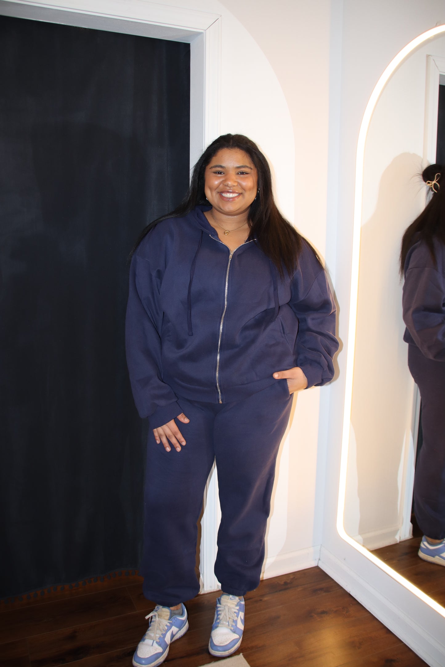 Plus Oversized Zip-Up