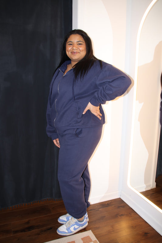 Plus Oversized Zip-Up