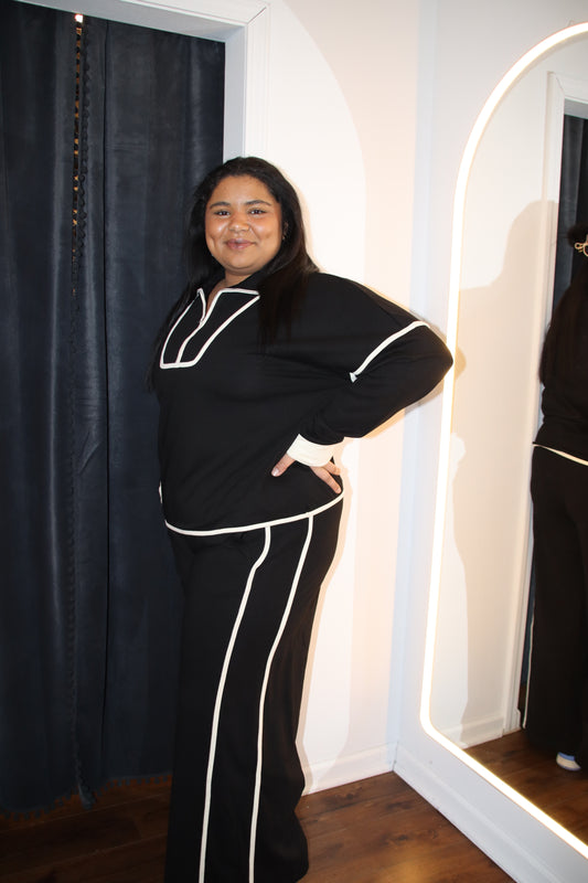 Plus French Terry Contrast Set