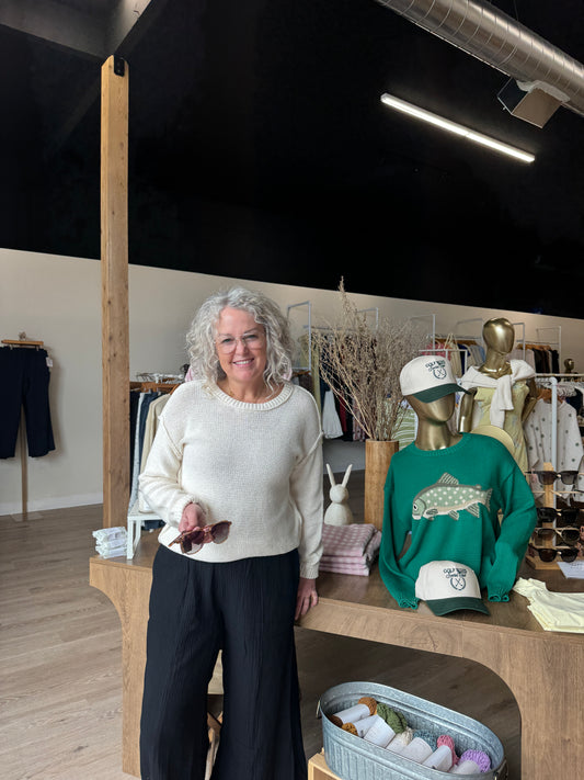 Smocked Waist Wide-Leg Pants