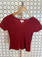 Red Cropped Tee