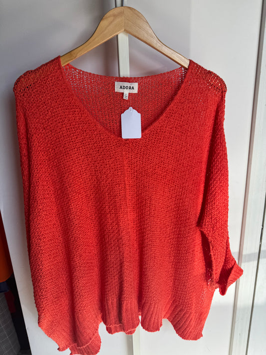 Orange/Coral Sweater