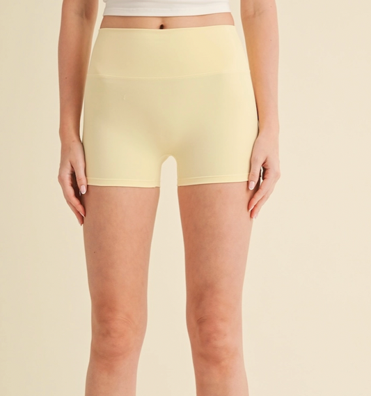 Yellow Workout Shorts